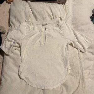 Free People White Tee Size Medium